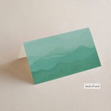 "Forest air" - Place Cards in Forest by Yuliya Evseeva - Folded Back of Card