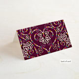 "Henna" - Place Cards in Mixed Berry by fatfatin - Folded Back of Card