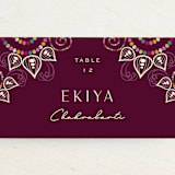 "Henna" - Place Cards in Mixed Berry by fatfatin - Detail