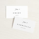 "Blancmange" - Place Cards in Frost by chocomocacino - Front with Free Guest Printing