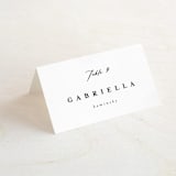 "Blancmange" - Place Cards in Frost by chocomocacino - Folded with Free Guest Printing