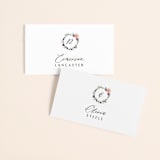 "Garlands" - Place Cards in Lavender by Lori Wemple - Front with Free Guest Printing