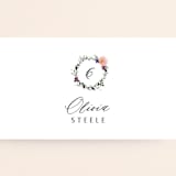 "Garlands" - Place Cards in Lavender by Lori Wemple - Detail