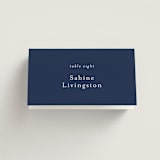 "brushstrokes in bloom" - Place Cards in Indigo by Angela Marzuki - Folded with Free Guest Printing