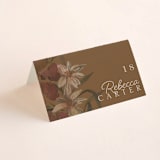 "Fall Garden Bouquet" - Place Cards in Rust by Grace Kreinbrink - Folded with Free Guest Printing