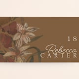 "Fall Garden Bouquet" - Place Cards in Rust by Grace Kreinbrink - Detail