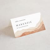 "Watercolor dune" - Place Cards in Desert by Yuliya Evseeva - Folded with Free Guest Printing
