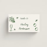 "Inky" - Place Cards in Forest by Cass Loh - Front