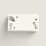 "Inky" - Place Cards in Sugar by Cass Loh - Blank front