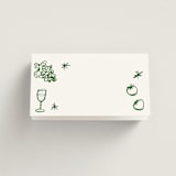 "Inky" - Place Cards in Forest by Cass Loh - Blank Front