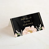 "Forever" - Place Cards in Blush by Susan Moyal - Folded with Free Guest Printing