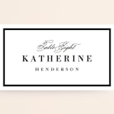 "At Last" - Place Cards in Onyx by Lauren Chism - Detail