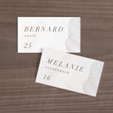 "Neutrality" - Place Cards in Cream by Hooray Creative - Front with Free Guest Printing