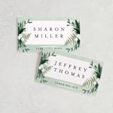 "Botanical Name Plate" - Place Cards in Sage by Shiny Penny Studio - Front with Free Guest Printing