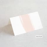 "Single Swath" - Place Cards in Blush by Angela Marzuki - Folded Back of Card