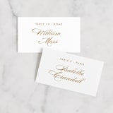 "Fashion District" - Place Cards in Black Tie by Jill Means - Front with Free Guest Printing