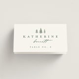 "Mountain Ridge" - Place Cards in Pine by Amy Kross - Folded with Free Guest Printing