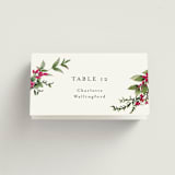 "Romantic Florals" - Place Cards in Peony by Susan Moyal - Folded with Free Guest Printing