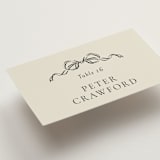 "Hand Illustrated Crest" - Place Cards in Peony by Jackie Crawford - Detail