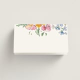 "Floral Pop" - Place Cards in Tropical by Itsy Belle Studio - Blank front