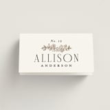 "Daphne" - Place Cards in Sephia by Itsy Belle Studio - Folded with Free Guest Printing