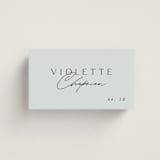 "Merryvale" - Place Cards in Sky by Kelly Schmidt - Front with Free Guest Printing