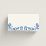 "Porcelain Floral" - Place Cards in Porcelain by Elly - Blank front
