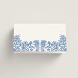 "Porcelain Floral" - Place Cards in Porcelain by Elly - Folded Back of Card
