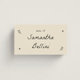 "Roses" - Place Cards in Vanilla by Ani Somi - Front with Free Guest Printing