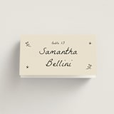 "Roses" - Place Cards in Vanilla by Ani Somi - Folded with Free Guest Printing