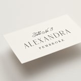 "Grand Scale" - Place Cards in Caviar by Olivia Raufman - Detail