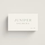 "Victoria" - Place Cards in Clover by Kelly Schmidt - Front with Free Guest Printing