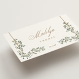 "Arbour" - Place Cards in Lake by Leah Bisch - Detail