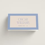 "Threaded" - Place Cards in Canopy by Pixel and Hank - Folded with Free Guest Printing