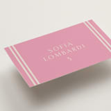 "Bocce" - Place Cards in Fragola by Megan Davis - Detail