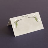 "Rustic Love" - Place Cards in Parchment by GeekInk Design - Blank front