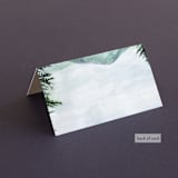 "Into the Woods" - Place Cards in Forest by Elly - Folded Back of Card