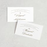 "divine" - Place Cards in Gilded Gold by Jennifer Postorino - Front with Free Guest Printing