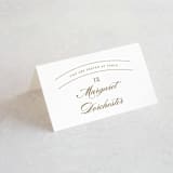 "divine" - Place Cards in Gilded Gold by Jennifer Postorino - Folded with Free Guest Printing