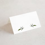 "Adorned Ampersand" - Place Cards in Cotton by Jennifer Postorino - Blank front