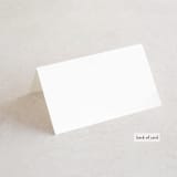 "Adorned Ampersand" - Place Cards in Cotton by Jennifer Postorino - Folded Back of Card