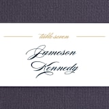 "Sullavan" - Place Cards in Teal by Carly Reed Walker - Detail