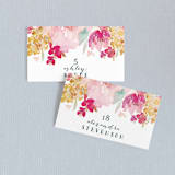 "Spring Garden" - Place Cards in Petal by Grace Kreinbrink - Front with Free Guest Printing