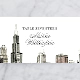 "Windy City" - Place Cards in Antique by Turner de Feria - Detail