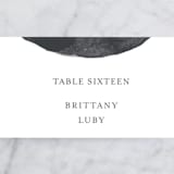 "blithe" - Place Cards in Charcoal by Design Lotus - Detail