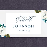 "Our Something Blue" - Place Cards in Ocean by AK Graphics - Detail