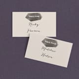 "love is strong" - Place Cards in Onyx by Aspacia Kusulas - Front with Free Guest Printing