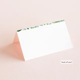"Leafy ampersand" - Place Cards in Mint Leaf by Jennifer Wick - Folded Back of Card