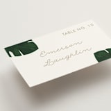 "Palm" - Place Cards in Classic Palm by Kaydi Bishop - Detail