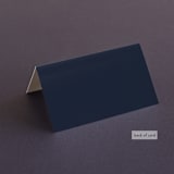"Funky Names" - Place Cards in Navy by Phrosné Barwood - Folded Back of Card